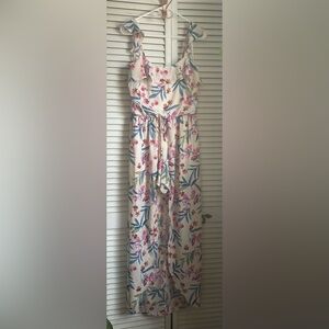 City Triangles White and Pink Floral Dress